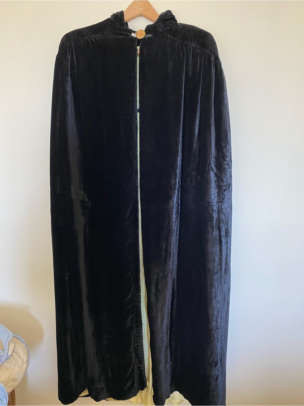 Black Velvet Vintage Cape